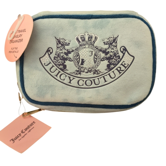 Juicy Couture Handbags - Juicy Couture Blue and Cream Travel Bag
